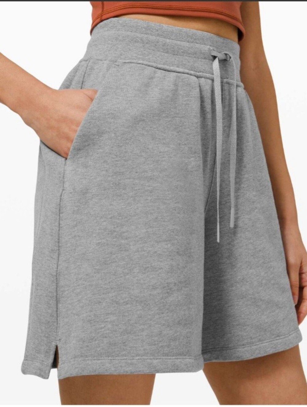 Lululemon All Yours High Rise Short *7🩶Heathered Core Medium Grey